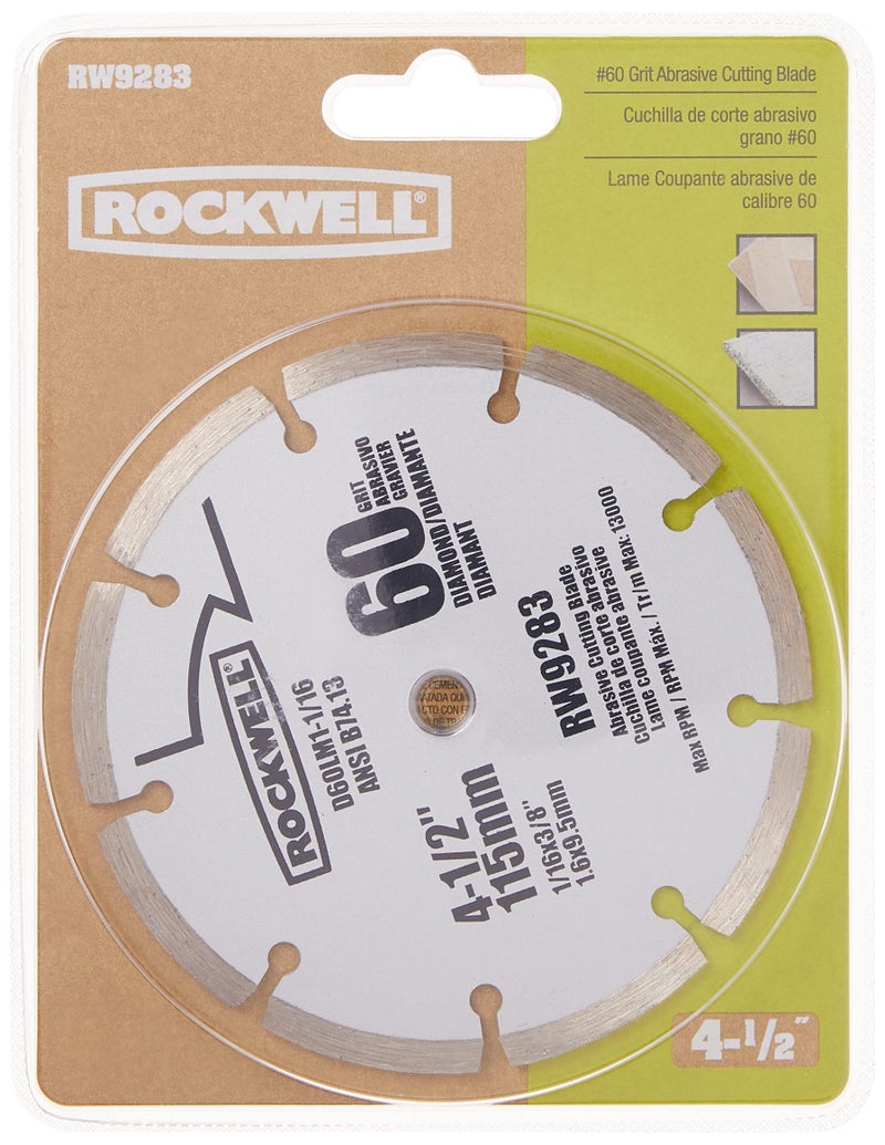 Rockwell RW9283 4 1/2-Inch 60-Grit Diamond Compact Circular Saw Blade - Image 2